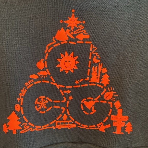 Nike ACG All Conditions Gear Icon Hoodie Sweatshirt Valerian Blue Total Orange M - Picture 4 of 10